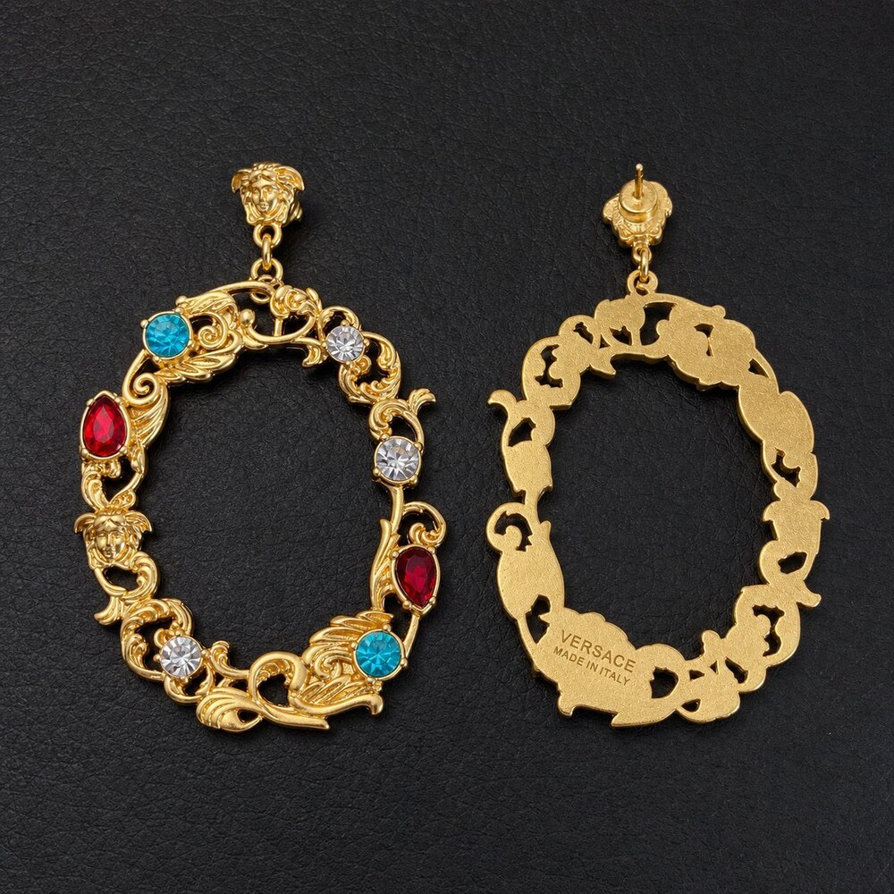 Versace Bold Statement Earrings Style 5 | New with Box - Picture 5 of 9
